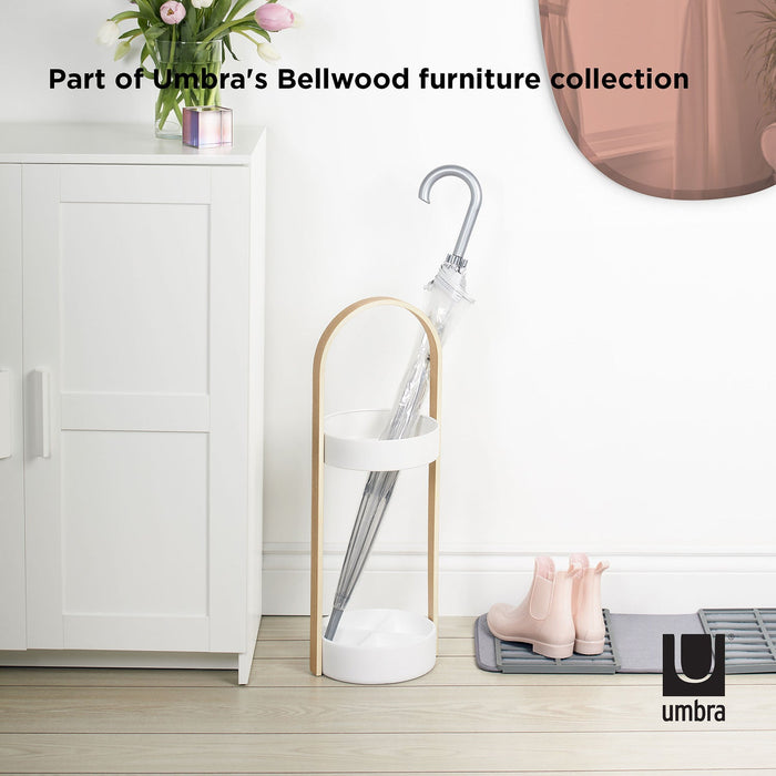 NSIMG-SHA256:bf1e7c055392f87e9cb57c02ae7ce57ed6e39ca92e7b9d035d8469e144a8114b · Isalbi Umbra Bellwood Umbrella Stand White & Natural