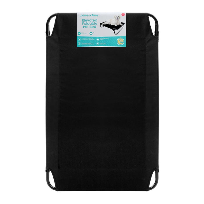 Paws & Claws FOLDABLE ELEVATED PET BED LGE 105X65X18CM