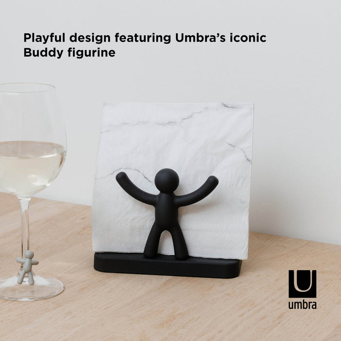 NSIMG-SHA256:dd62d57e8cae46dd5f5862ead3144fa664d92843cb79d49d8922477f500a1a68 · Isalbi Umbra Buddy Napkin Holder Black