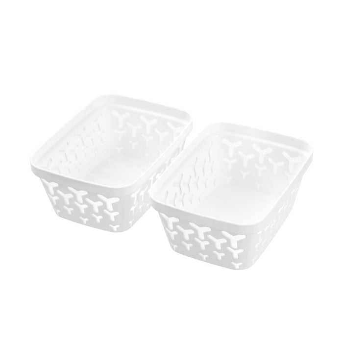Boxsweden Boxsweden Star Organiser Tray 15.5X11.5X6.5Cm 2Pk White