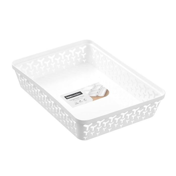 Boxsweden Star Organiser Tray A4 33X24X6.5Cm White