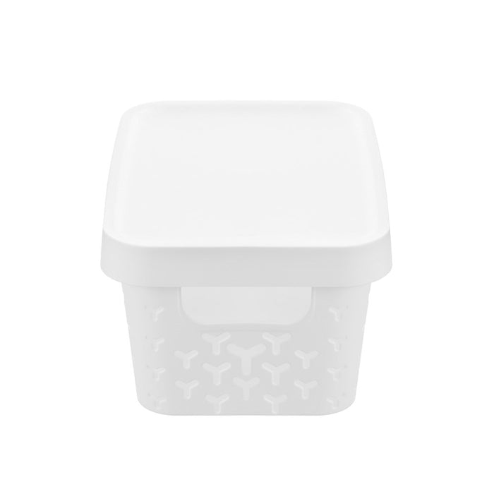 Boxsweden Boxsweden Star Basket Lidded 4L 26X18X12.5Cm White