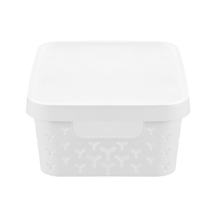 Boxsweden Boxsweden Star Basket Lidded 10L 36X27X13.5Cm White