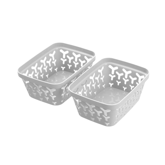 Boxsweden Boxsweden Star Organiser Tray 15.5X11.5X6.5Cm 2Pk Grey