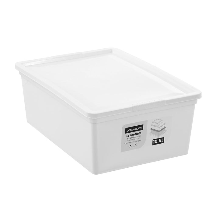 Boxsweden Essentials Stackable Tub 10.5L 36X26X13.5Cm