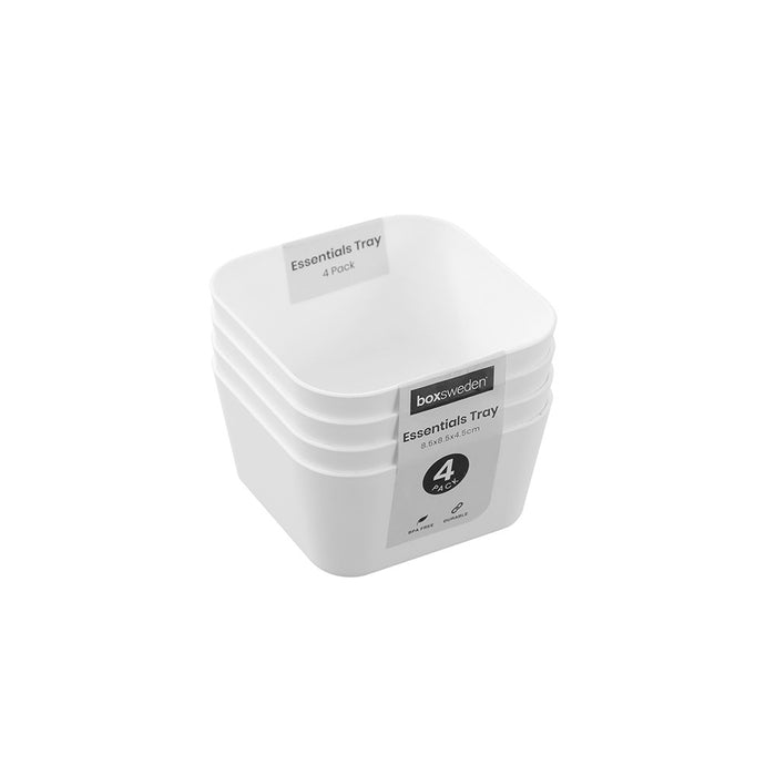 Boxsweden Essentials Sort Tray 4Pk 8.5X8.5X4.5Cm