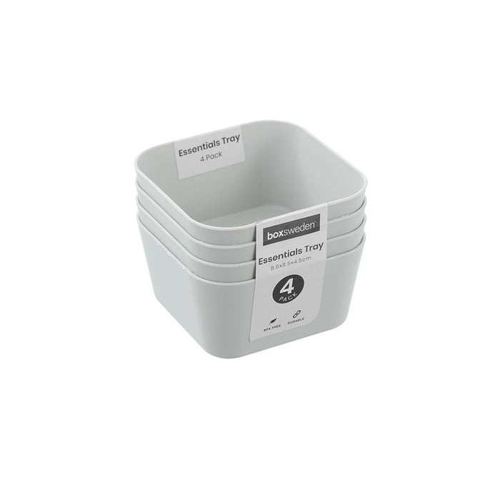 Boxsweden Essentials Sort Tray 4Pk 8.5X8.5X4.5Cm