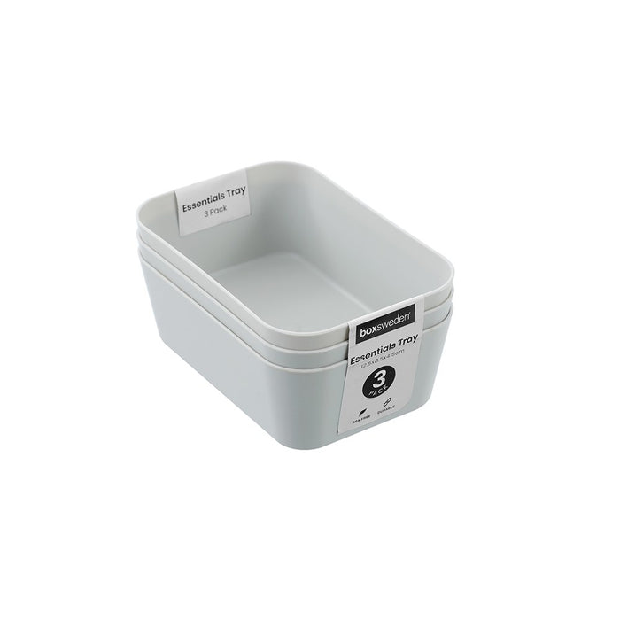 Boxsweden Essentials Sort Tray 3Pk 12.5X8.5X4.5Cm