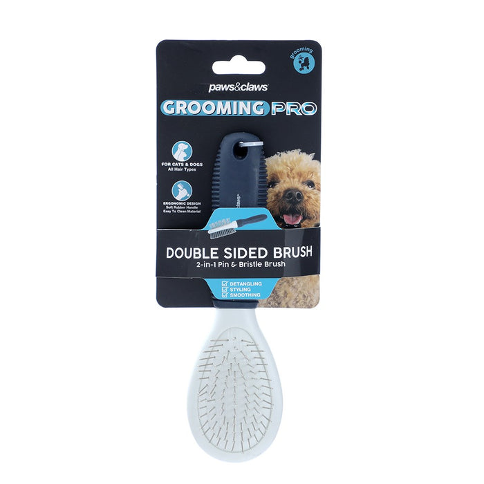 Paws & Claws GROOMING PRO PET DOUBLE SIDED BRUSH