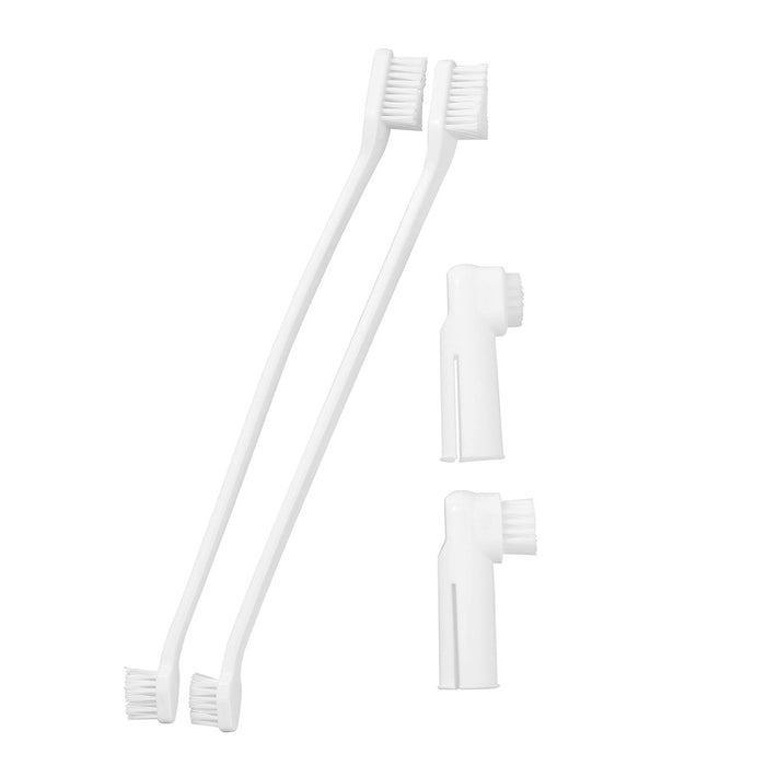 Paws & Claws PET DENTAL CARE SET 4PC TOOTHBRUSH + FINGER BRUSH