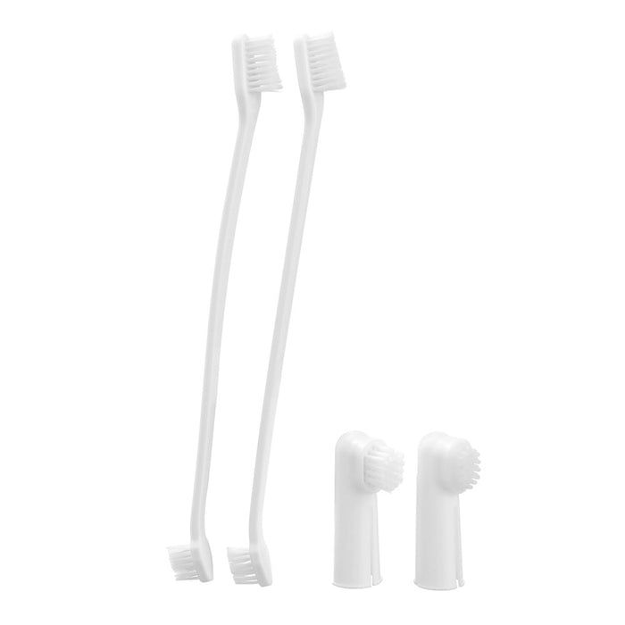 Paws & Claws PET DENTAL CARE SET 4PC TOOTHBRUSH + FINGER BRUSH