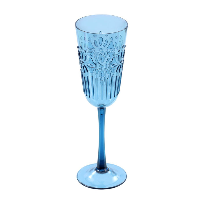 Lemon & Lime FLORAL DECO CHAMPAGNE GOBLET 320ML
