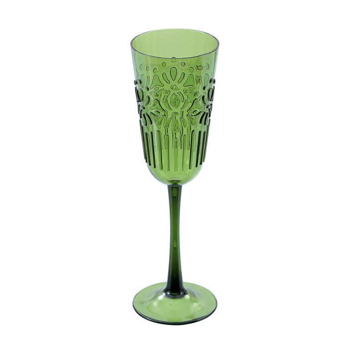 Lemon & Lime FLORAL DECO CHAMPAGNE GOBLET 320ML