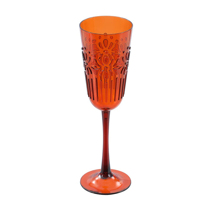 Lemon & Lime FLORAL DECO CHAMPAGNE GOBLET 320ML