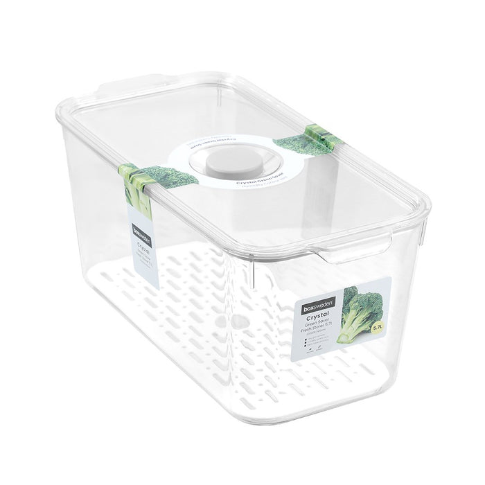 Lemon & Lime CRYSTAL GREEN SAVER FRESH STORER 5.7L 33.5X16.5X15CM