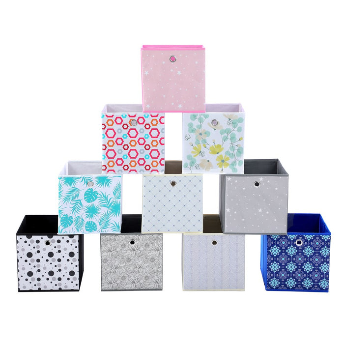 Boxsweden Mode Patterned Foldaway Cube 29X29X29Cm