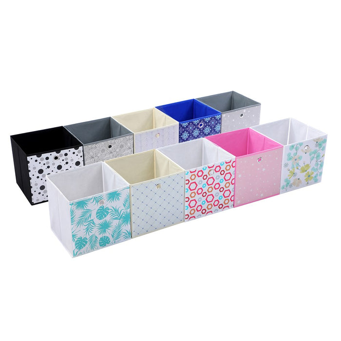 Boxsweden Mode Patterned Foldaway Cube 29X29X29Cm