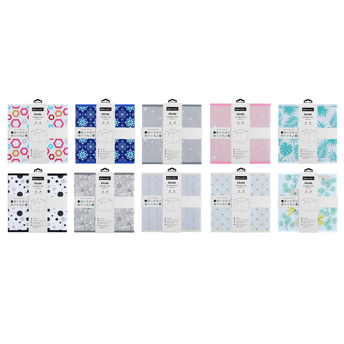 Boxsweden Mode Patterned Foldaway Cube 29X29X29Cm