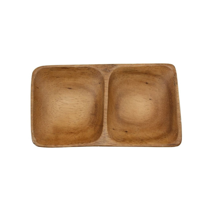 3 set Acacia Salt & Pepper/Condiment Dish