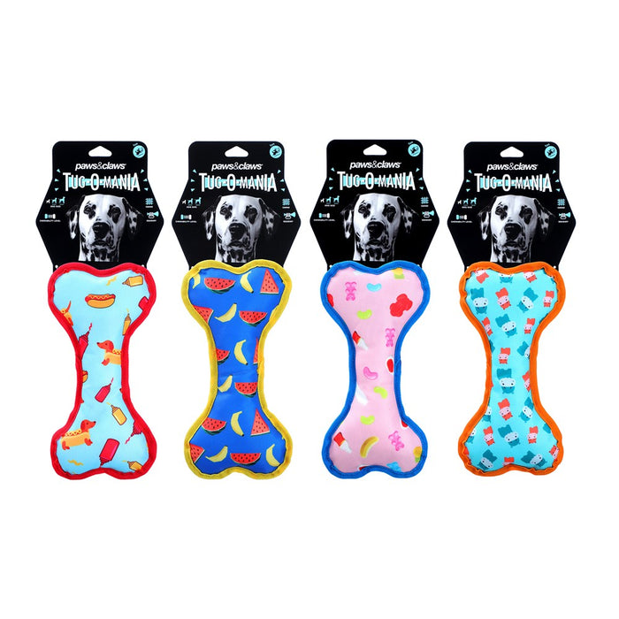 Paws & Claws TUG-O-MANIA OXFORD BONE TOY 25X13X6CM