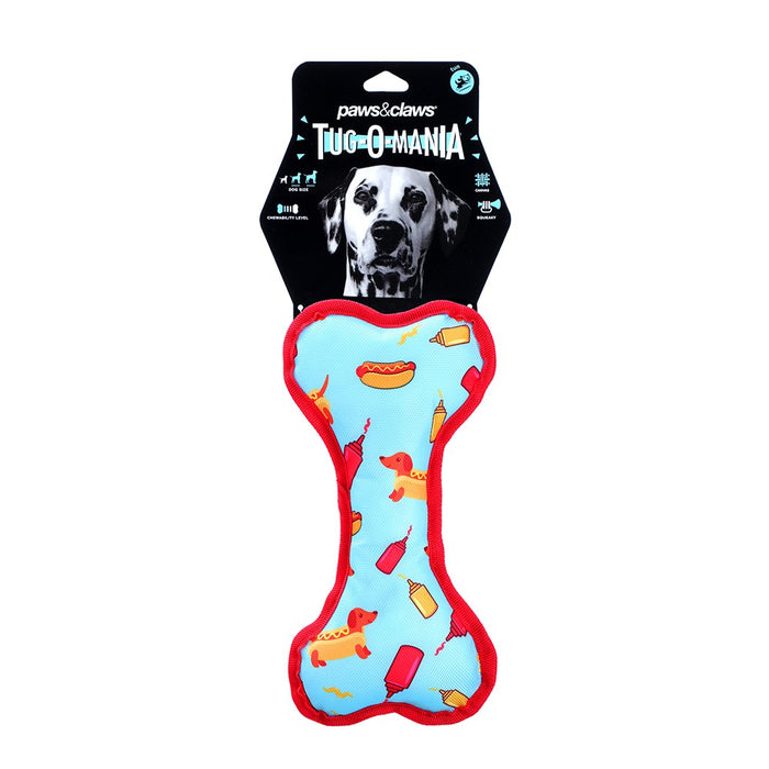 Paws & Claws TUG-O-MANIA OXFORD BONE TOY 25X13X6CM