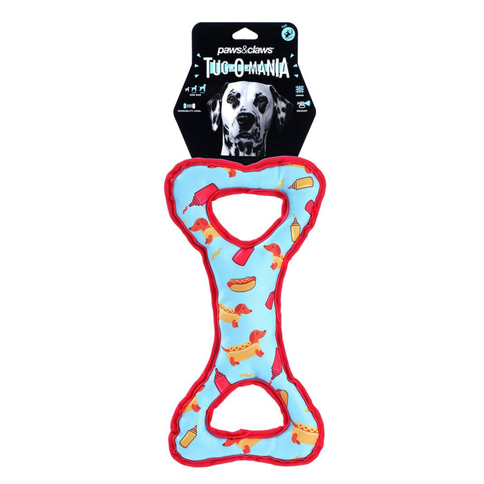 Paws & Claws TUG-O-MANIA OXFORD TUGGER TOY 35X20X4CM