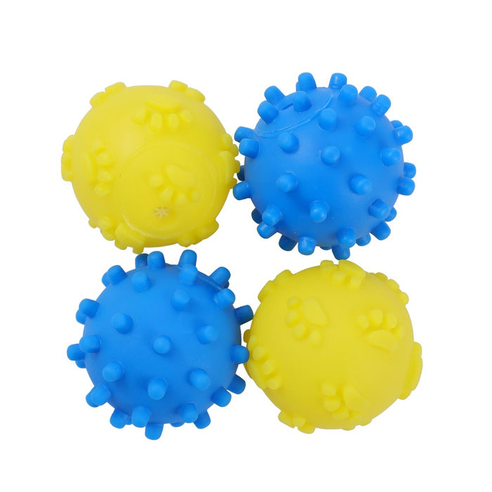 Paws & Claws VINYL BALL 4 PACK 7CM