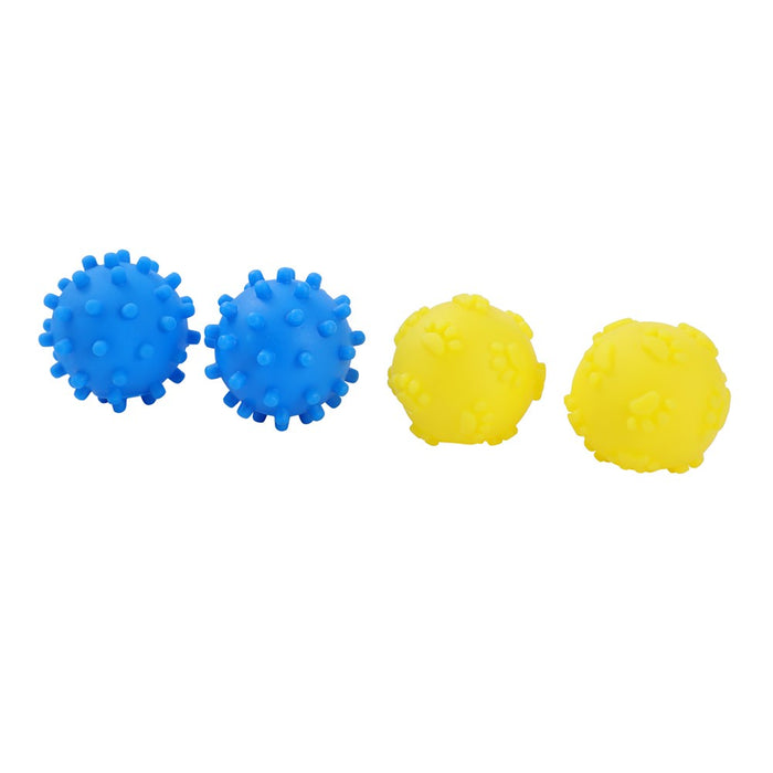 Paws & Claws VINYL BALL 4 PACK 7CM
