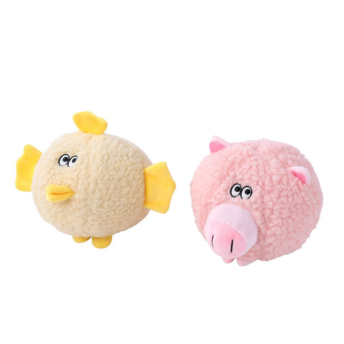 Paws & Claws PLUSH ROUND ANIMAL 18X18X18CM