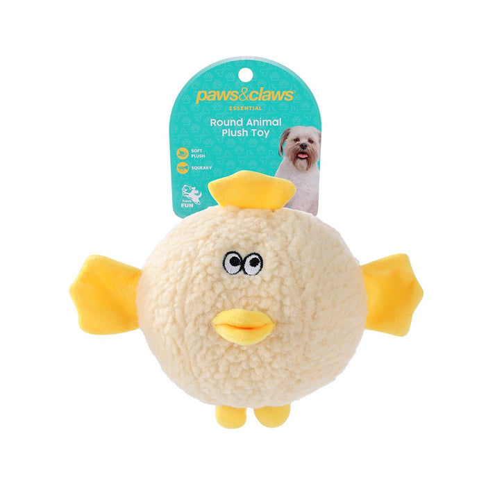 Paws & Claws PLUSH ROUND ANIMAL 18X18X18CM
