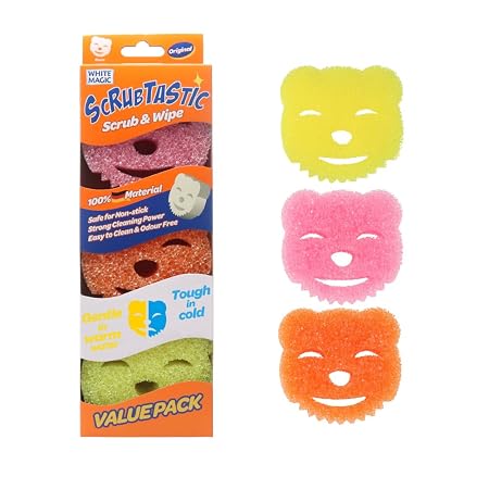 Scrubtastic Scrub & Wipe Sponge 3 Pack