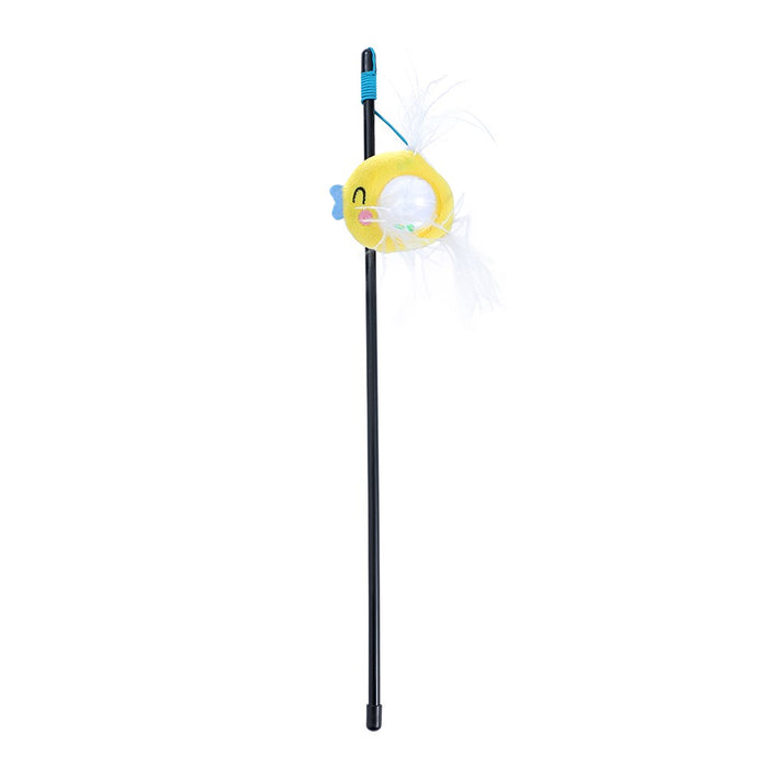 Paws & Claws CARA CAT RATTLE BELLY FISH DANGLER 30CM