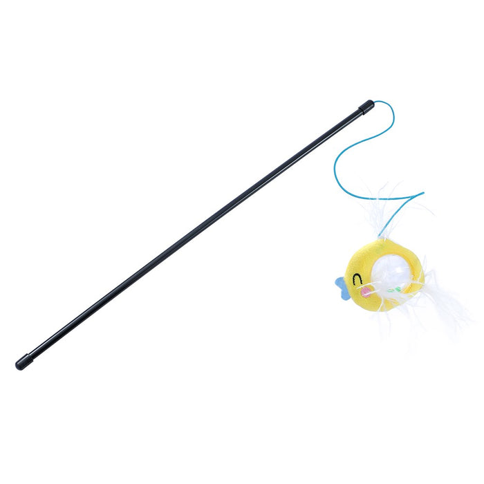 Paws & Claws CARA CAT RATTLE BELLY FISH DANGLER 30CM
