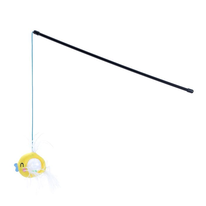Paws & Claws CARA CAT RATTLE BELLY FISH DANGLER 30CM