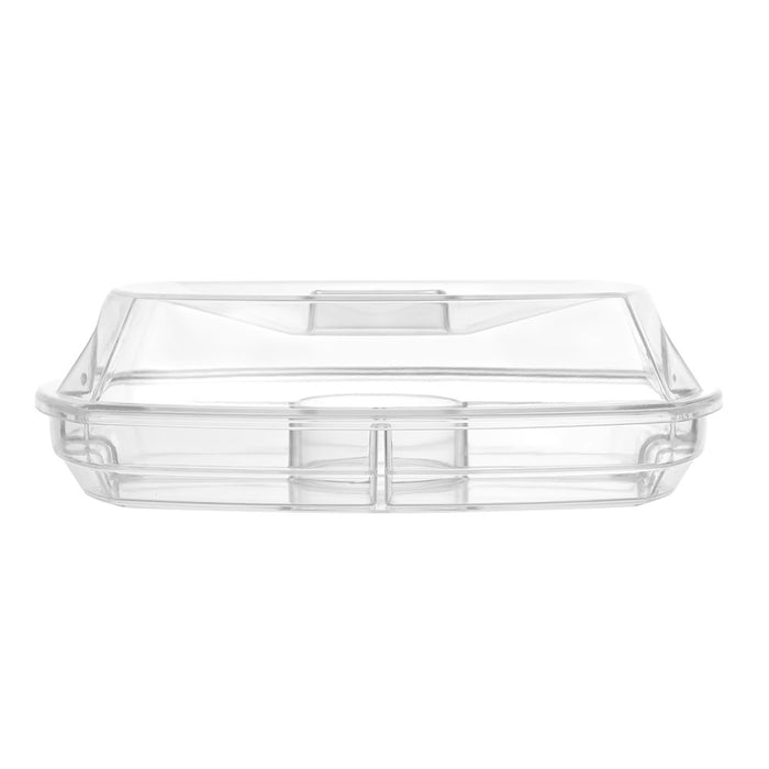 Lemon & Lime CRYSTAL CHILLED SERVING PLATTER WITH LID 38X28X12CM