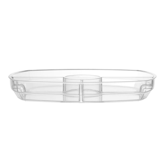 Lemon & Lime CRYSTAL CHILLED SERVING PLATTER WITH LID 38X28X12CM
