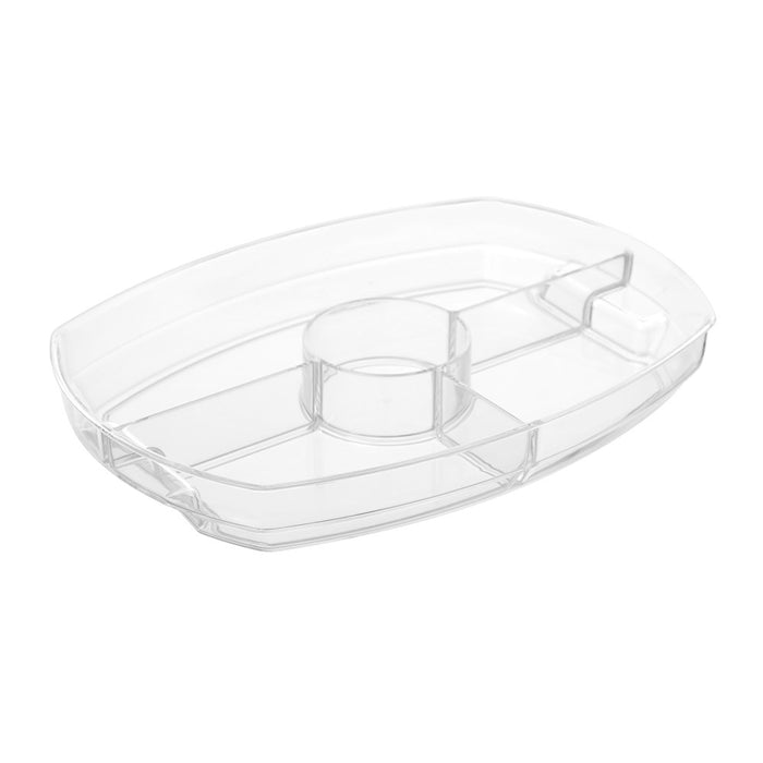 Lemon & Lime CRYSTAL CHILLED SERVING PLATTER WITH LID 38X28X12CM