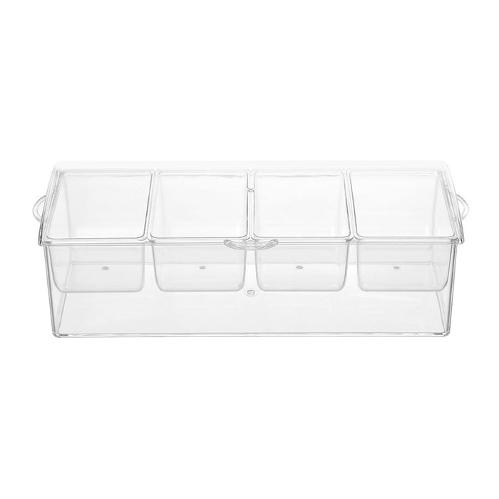 Lemon & Lime CRYSTAL 4 SECTION CHILLED SERVER FLIP LID 41X16X12.5CM