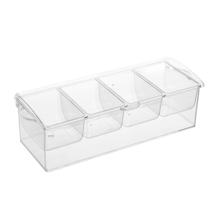 Lemon & Lime CRYSTAL 4 SECTION CHILLED SERVER FLIP LID 41X16X12.5CM