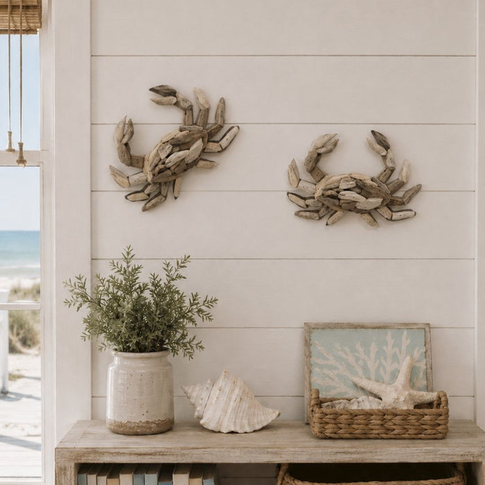 2 set Driftwood Crab Wall Art (SOLD OUT / DUE TBA)