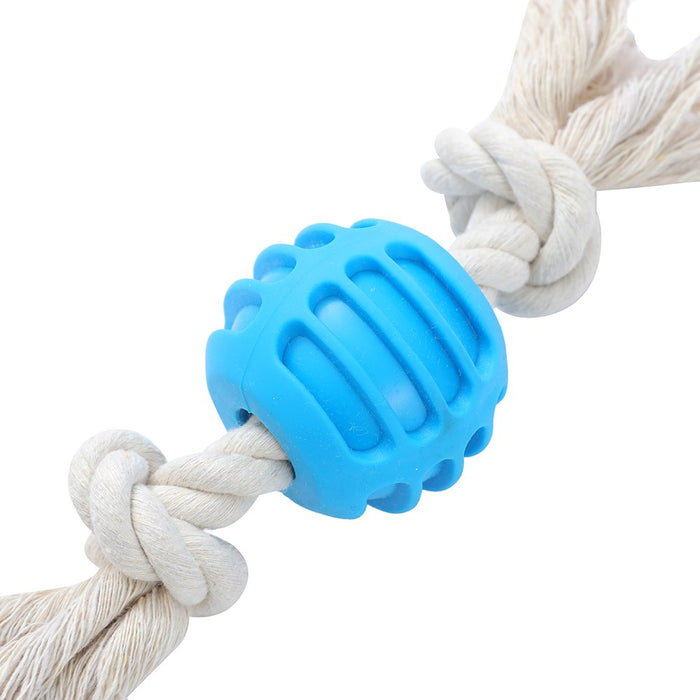 Paws & Claws TPR BALL + ROPE PET TOY 22X6X1.5CM 98G