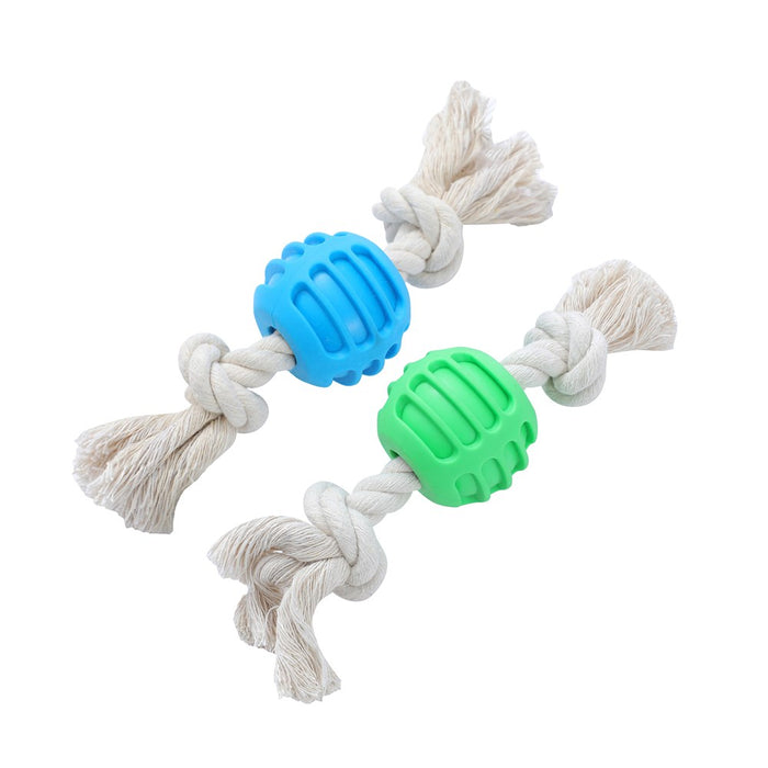 Paws & Claws TPR BALL + ROPE PET TOY 22X6X1.5CM 98G