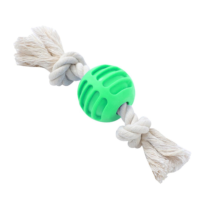Paws & Claws TPR BALL + ROPE PET TOY 22X6X1.5CM 98G