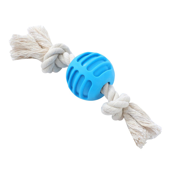 Paws & Claws TPR BALL + ROPE PET TOY 22X6X1.5CM 98G