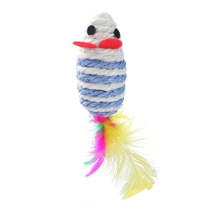 Paws & Claws SISAL MOUSE CAT TOY 16X4.5X4.5 CM
