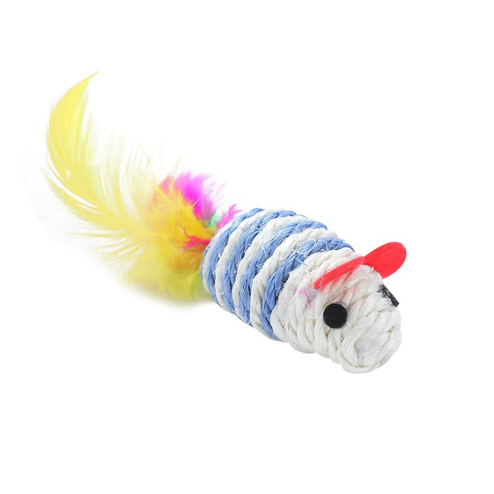 Paws & Claws SISAL MOUSE CAT TOY 16X4.5X4.5 CM