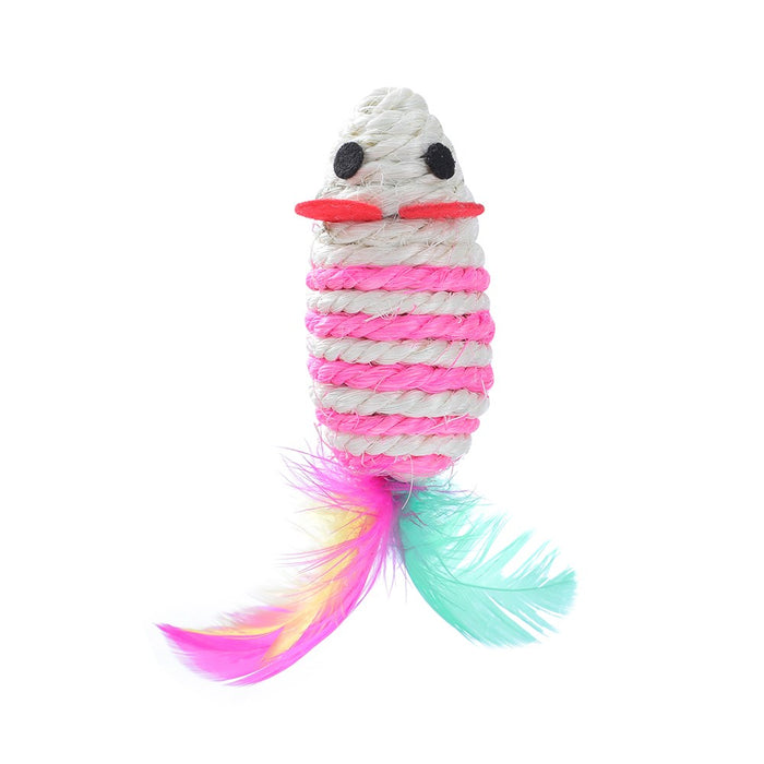 Paws & Claws SISAL MOUSE CAT TOY 16X4.5X4.5 CM