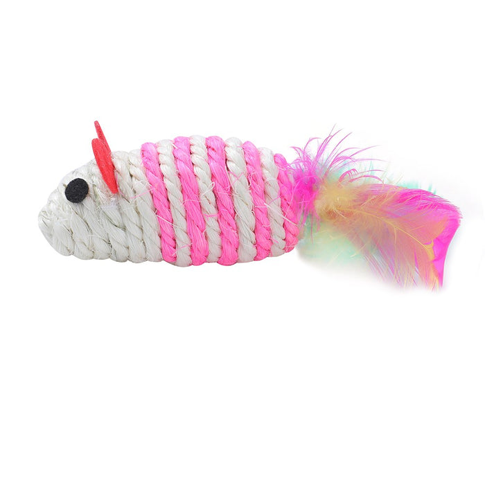 Paws & Claws SISAL MOUSE CAT TOY 16X4.5X4.5 CM