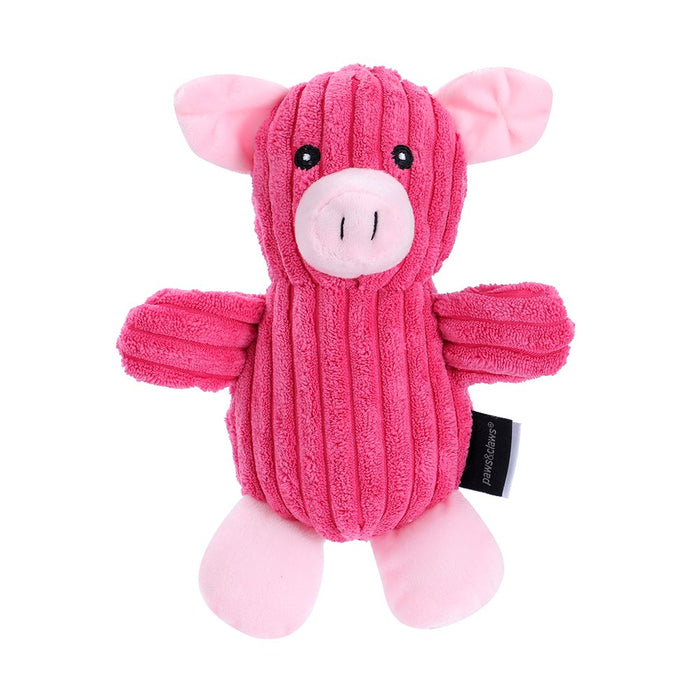 Paws & Claws PLUSH CORDUROY ANIMALS 24X16CM