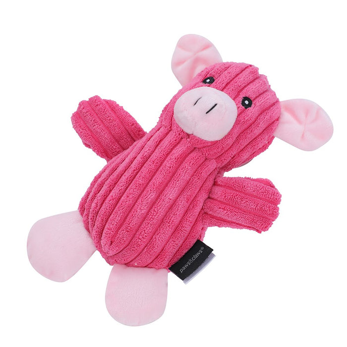 Paws & Claws PLUSH CORDUROY ANIMALS 24X16CM